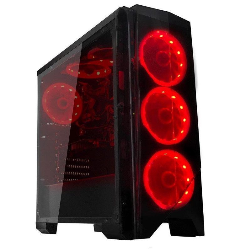 Gabinete Gamer Brx B13, Mid Tower, Preto