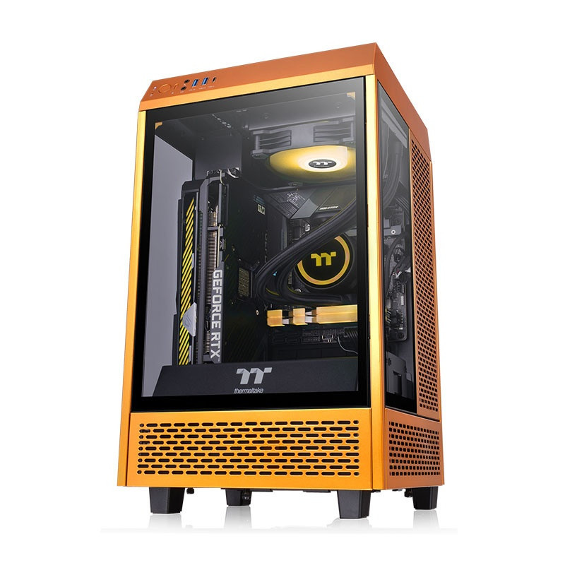 Gabinete Thermaltake Tower 100 Metallic Gold